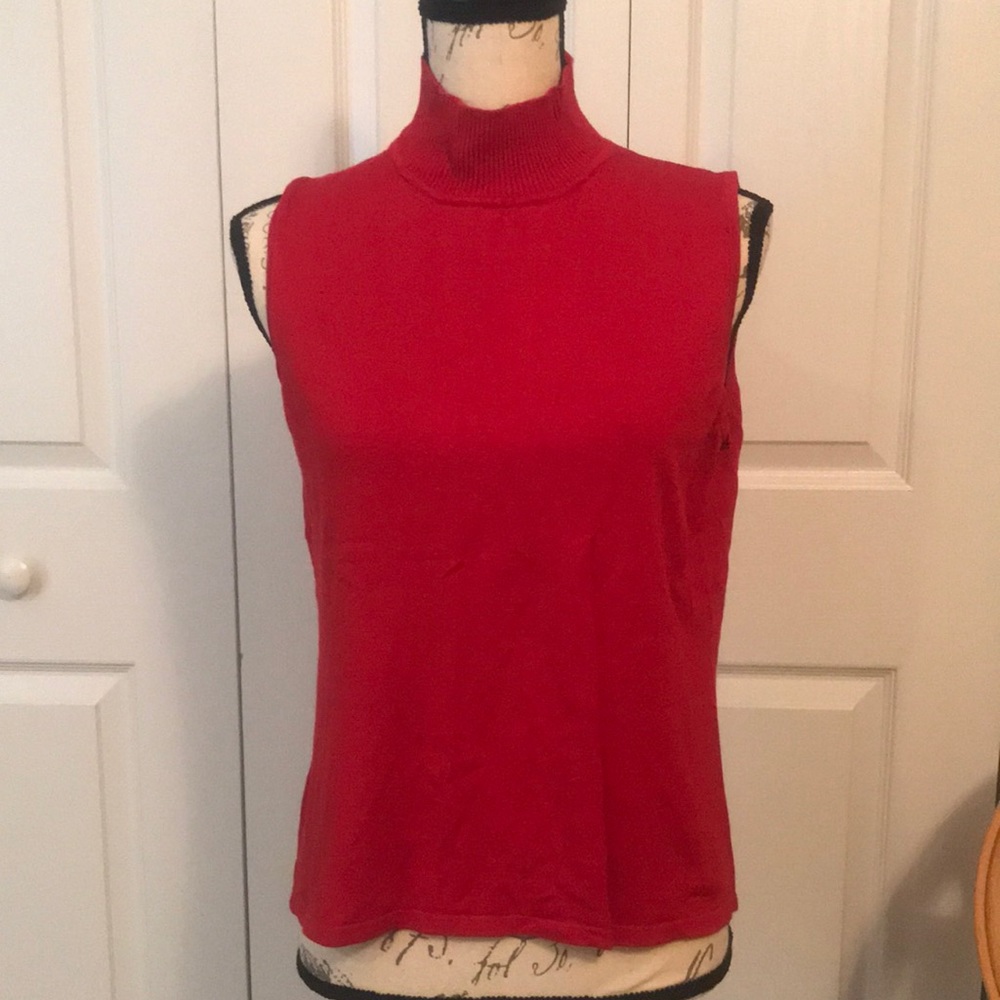 Alison Sheri High Neck Shell Sweater